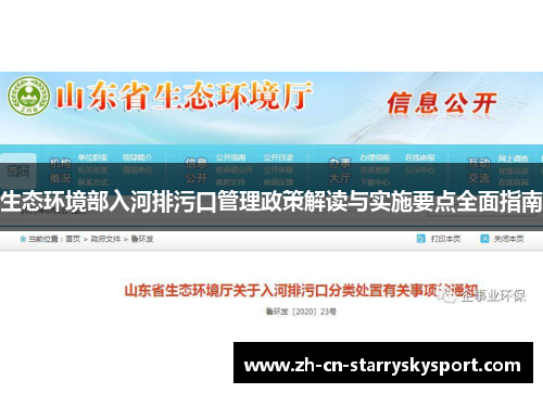 生态环境部入河排污口管理政策解读与实施要点全面指南